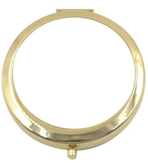 Personalised Compact Makeup Mirror – Elegant Lady Design | Custom Name Pocket Mirror Gift for Her
