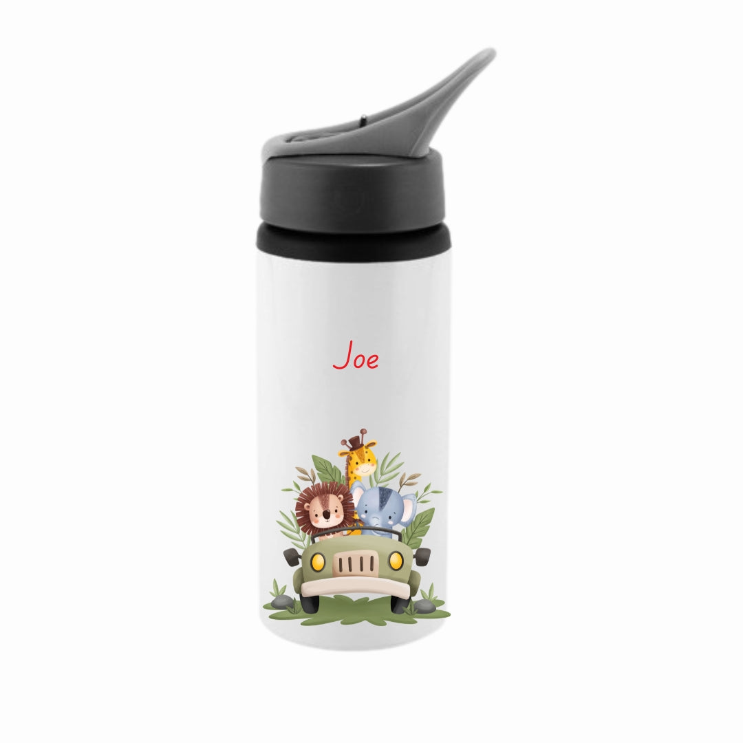 Personalised Drinks Bottle With Safari Design