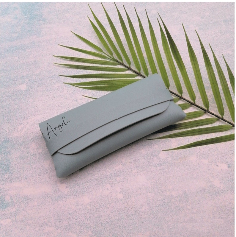 Personalised Lightweight Glasses Case – Custom Name or Initials Soft Sunglasses Pouch