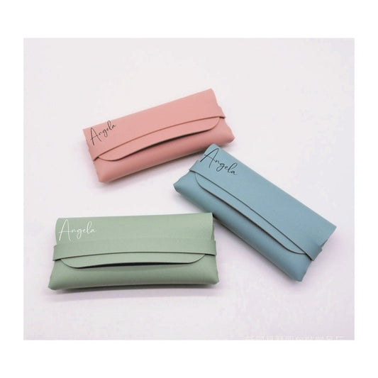 Personalised Lightweight Glasses Case – Custom Name or Initials Soft Sunglasses Pouch