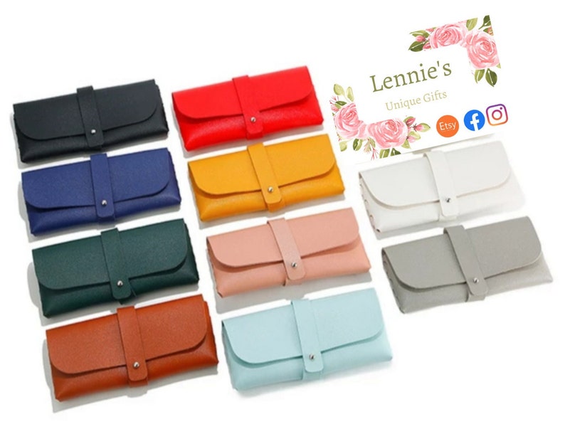 Personalised Leather Glasses Case with Name or Initials – Sunglasses Holder