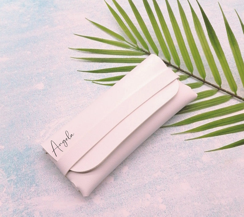 Personalised Lightweight Glasses Case – Custom Name or Initials Soft Sunglasses Pouch