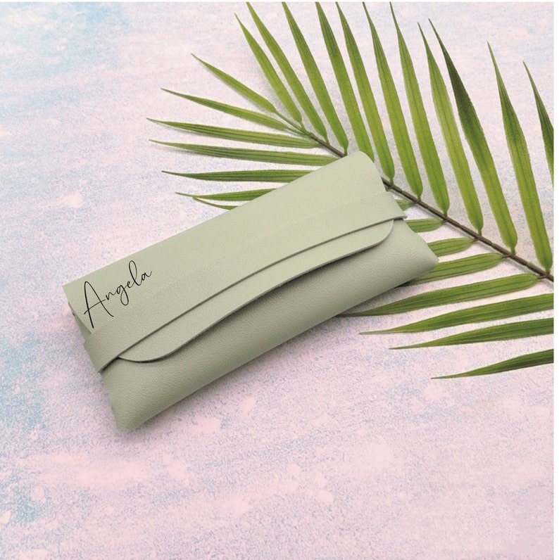Personalised Lightweight Glasses Case – Custom Name or Initials Soft Sunglasses Pouch