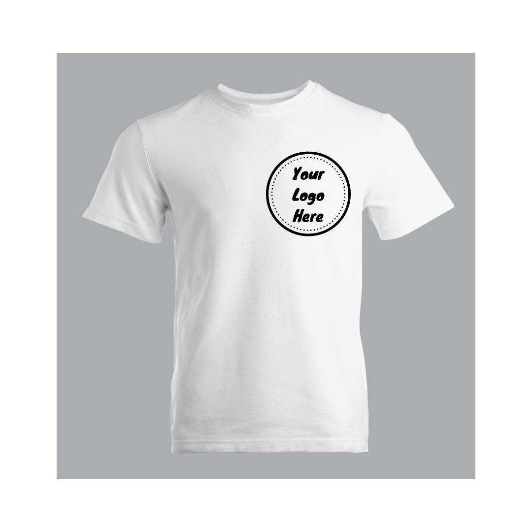 white t shirt for business merch