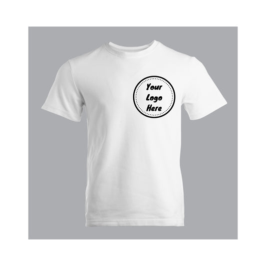 white t shirt for business merch